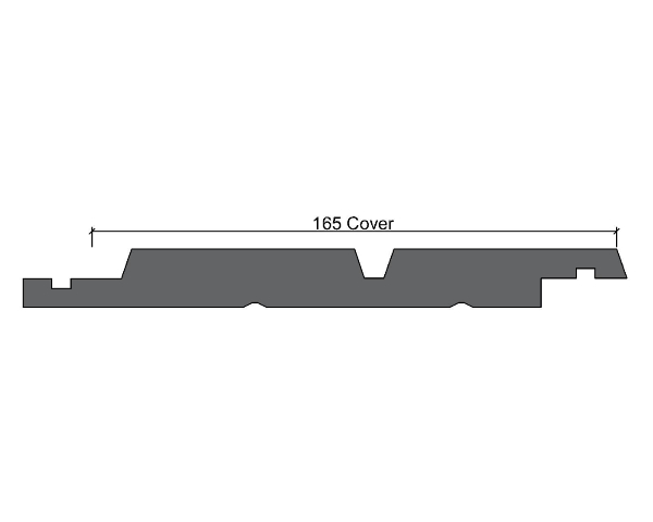 190mm Bevelled Centre Grooved Vertical Shiplap Weatherboard